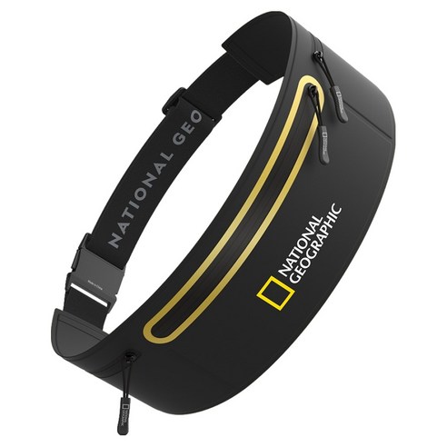 내셔널지오그래픽 핸드폰수납 모바일 러닝벨트 NGM-MRB, 블랙, 1개