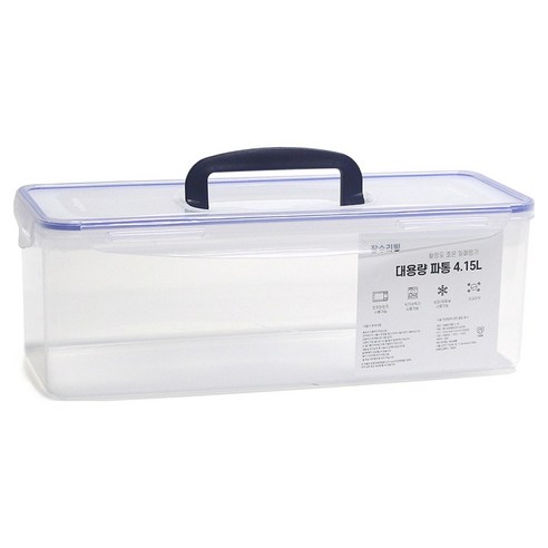 장수리빙 활용도 좋은 밀폐 파통 4.15L, 1개