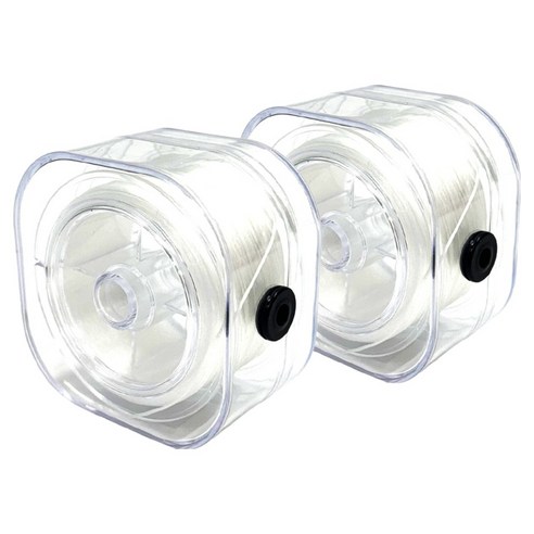 클리어큐브 잠금형 고탄성 우레탄줄 비즈 만들기 재료 0.7mm x 80m, 화이트, 2개