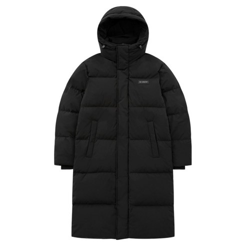 널디 남녀공용 에센셜 롱다운 자켓 M | BLACK