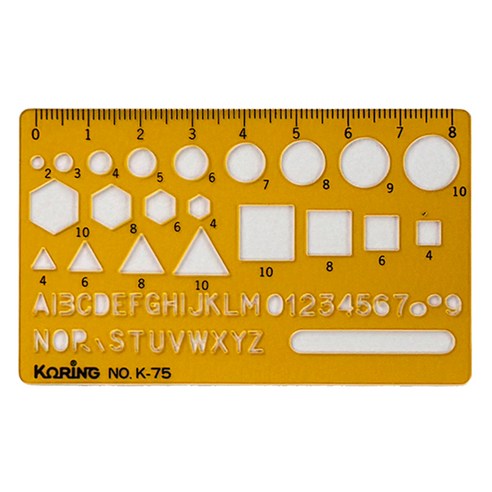 코링 템플레이트 종합형판 K-75, 단일, 1개