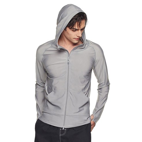테슬라 남성용 후드 집업 래쉬가드 TM-MSZ05