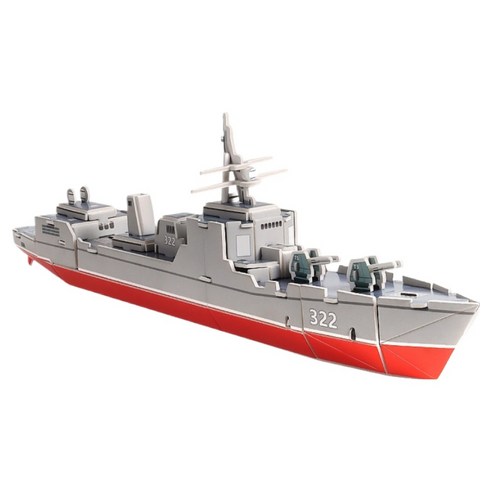 디미스 입체건축모형 퍼즐 조립 키트 록히드 RX-033 군함, 혼합색상, 1개, 41피스