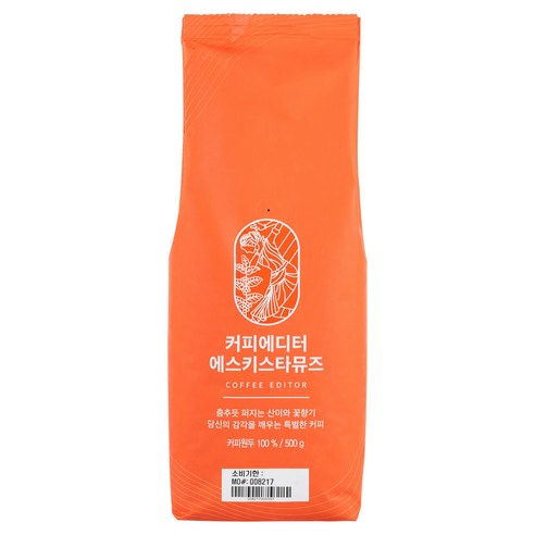 커피에디터 에스키스타뮤즈, 500g, 1개, 홀빈(분쇄안함)