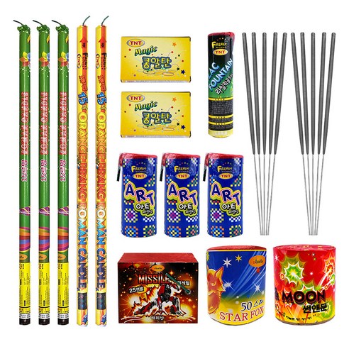 스카이페스티발 불꽃놀이 모음 폭죽 알뜰 세트, 1세트