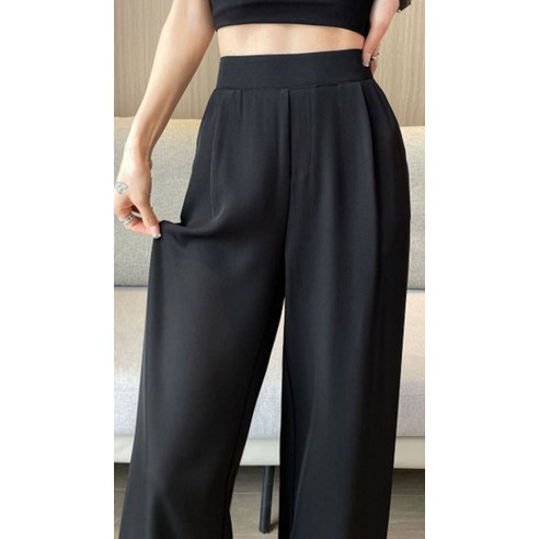 arua 여성용 핀턱라인 와이드 밴딩 슬랙스 착용 후기 | 사이즈/핏 총정리 - 상품 이미지 4