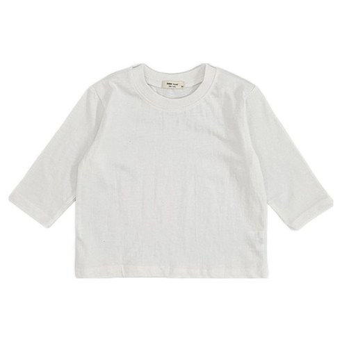 베베나인 아동용 베이직 무지 티셔츠