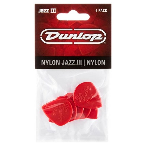 Dunlop 피크 나일론 재즈3 RED 47P3N 6p, 1개