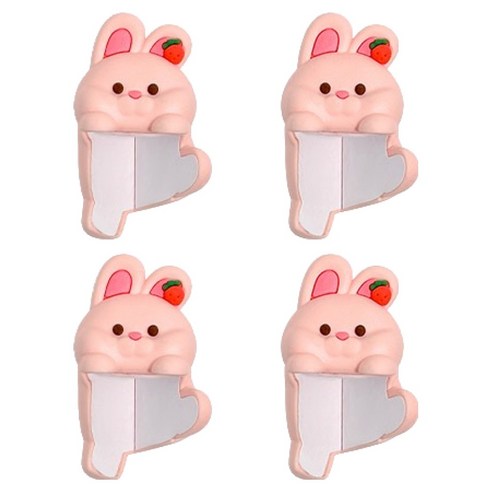 iiGEN 애니멀 모서리 보호캡, 토끼, 4개