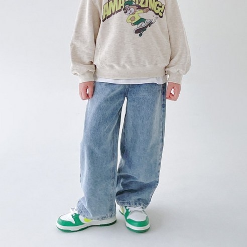 베리클로젯 남아용 햄부기 데님 팬츠