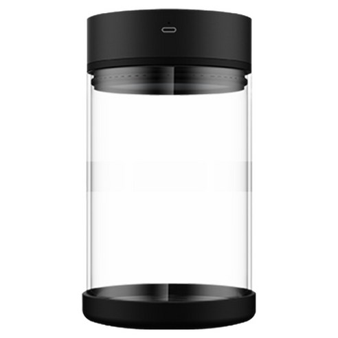 아쿠바 스마트 진공 원두 보관용기 750ml, 블랙, 1개