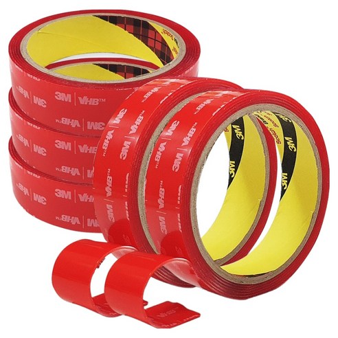 브이에이치비 쓰리엠 초강력 아크릴폼 투명 양면테이프 20mm x 2.2m, 5개