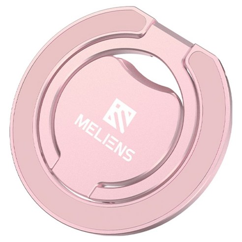 멜리언스 듀얼 마그네틱 맥세이프 링홀더 프로 알루미늄 자석거치대 그립 스마트톡, 핑크, 1개