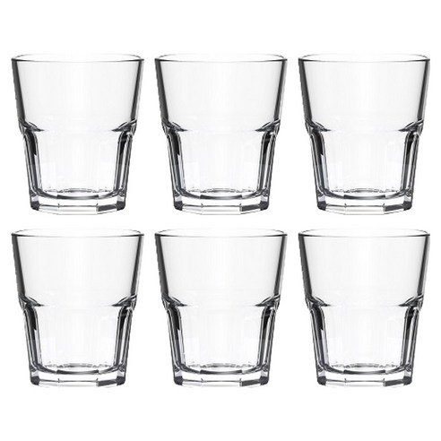 오션글라스 센트라 락글라스 200ml, 투명, 6개