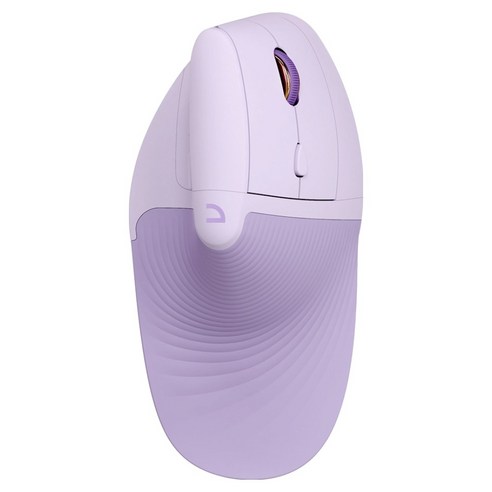 앱코 인체공학 WIRELESS FREE 버티컬 무선 마우스, Purple
