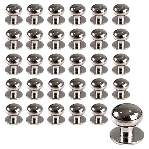 가죽공예 소품제작 솔트레지 6mm 30p, 실버, 1개