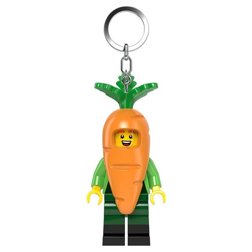 레고 미니피겨 키체인 라이트 당근 수트가이 KE239H, ORANGE, 1개