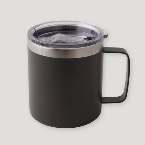 소소모소 이중 스텐 뚜껑 머그 350ml, 그레이, 1개