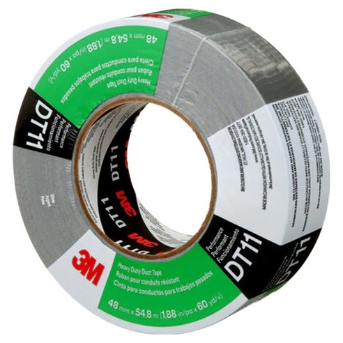 쓰리엠 해비 듀티 전문가용 덕트 테이프 실버 48mm x 54.8m DT11, 1개