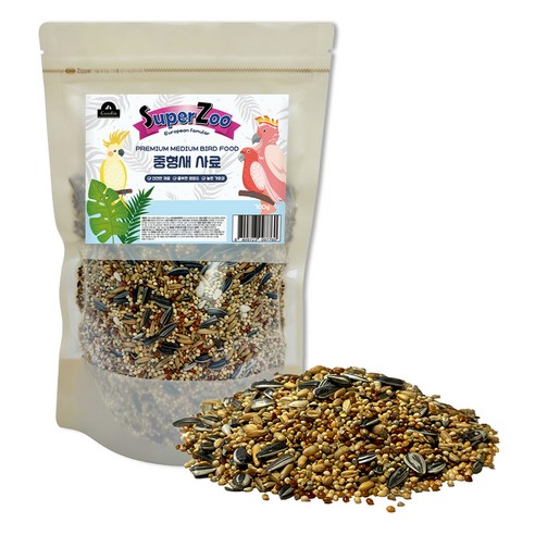 슈퍼주 중형새 사료, 700g, 1개