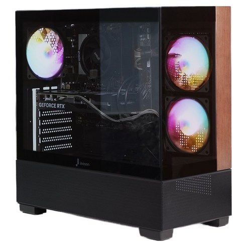 주연테크 2025 카운터 D6 라이젠5 라이젠 8000 시리즈 지포스 RTX 5070 Ti, 블랙, D684F57T-B, 512GB, 16GB, Free DOS