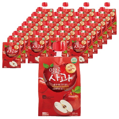 밀양한천 얼음골 사과즙, 220ml, 30개