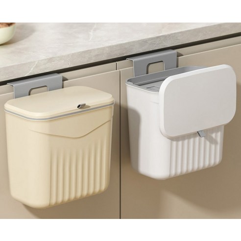 주방 음식물쓰레기통 벽걸이 8L + 전용비닐 100p 세트 이미지 4