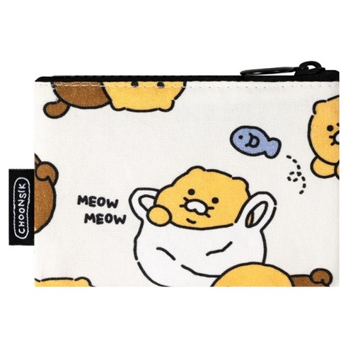 춘식이 오디너리 패턴 플랫 파우치