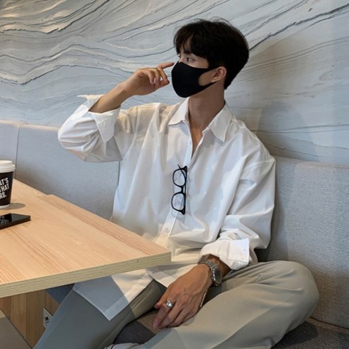 제이티엘 남성용 라이트핏 포멀 캐주얼 루즈핏 셔츠