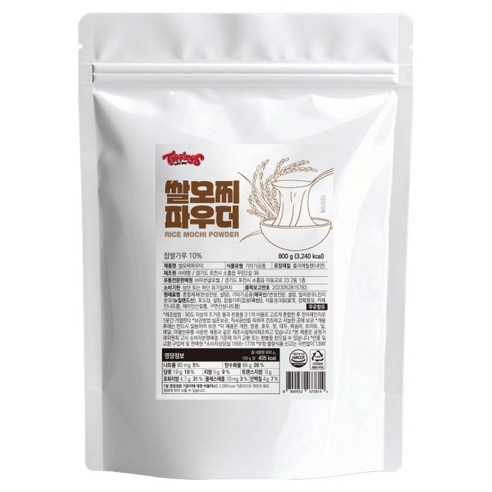 토핑스 쌀모찌 찹쌀 떡 파우더, 800g, 1개입, 1개