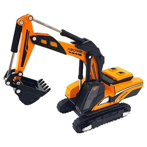 1 : 87 EXCAVATOR 굴삭기 중장비 모형 다이캐스트 KDW116541YE, 옐로우, 1개