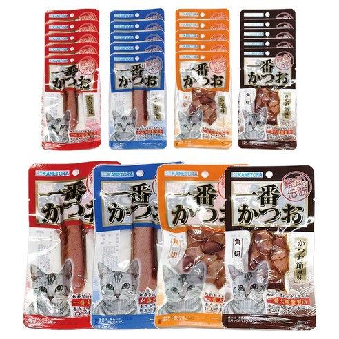 펫모닝 고양이 카네토라 순살 콤보 4종 x 6p 세트 528g, 가다랑어맛, 단품, 1세트