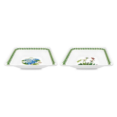 포트메리온 보타닉 가든 사각 샐러드 로우 볼 17cm, 랜덤발송, 2개