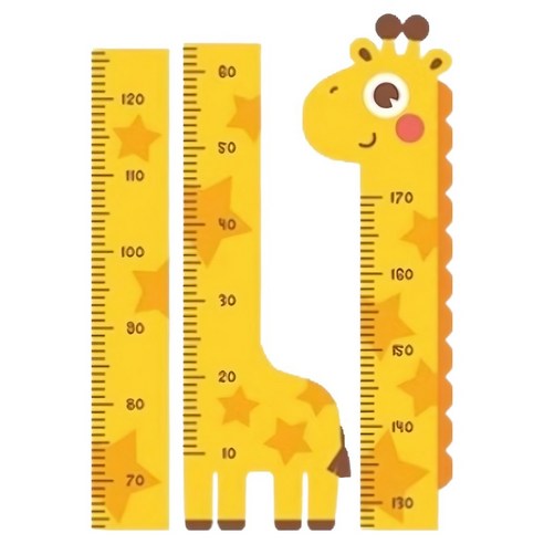 온트리 귀여운 키재기 스티커, 기린