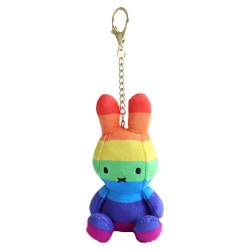 매니어리틀 미피 키링, 11cm, 무지개, 1개