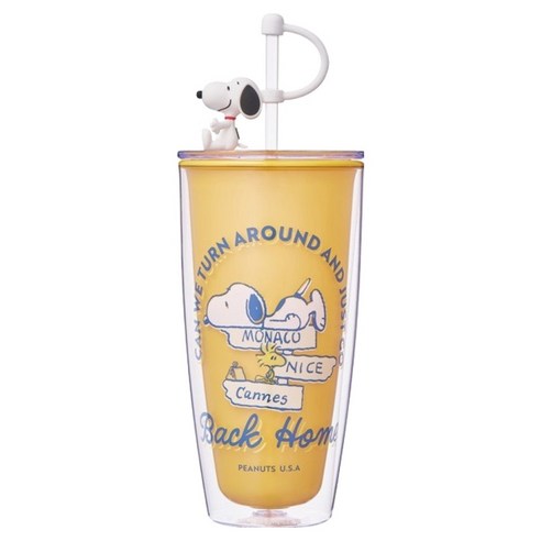 락앤락 스누피 더블월 콜드컵 HAP507DYEL SNP, 옐로우, 720ml, 1개