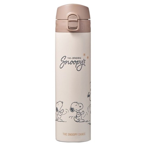 락앤락 스누피 슬림핏 보온보냉 텀블러 LHC3270LBRW SNP, 브라운, 400ml, 1개