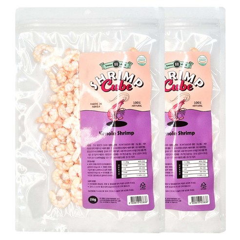 든든 반려동물 동결건조 간식, 2개, 20g, 알새우