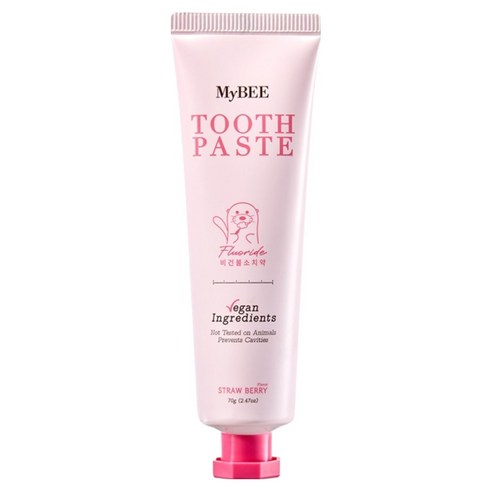 마이비 키즈 디어얼스 치약 딸기향, 70g, 1개