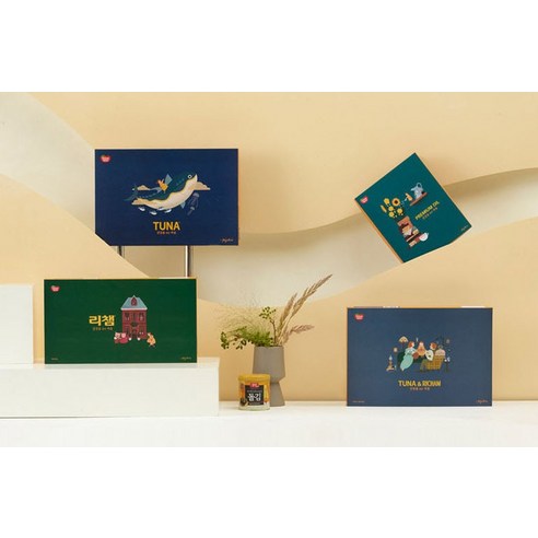 동원참치 선물세트 12C호 + 쇼핑백 후기 분석 - 참치 캔 근접 샷