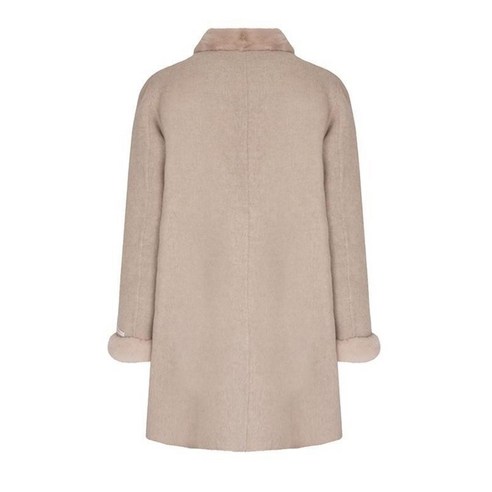 올리비아하슬러 여성용 천연모피 캐시미어 혼방 보온 코트 OHCWCT301 후기 분석 - 착용 컷 2