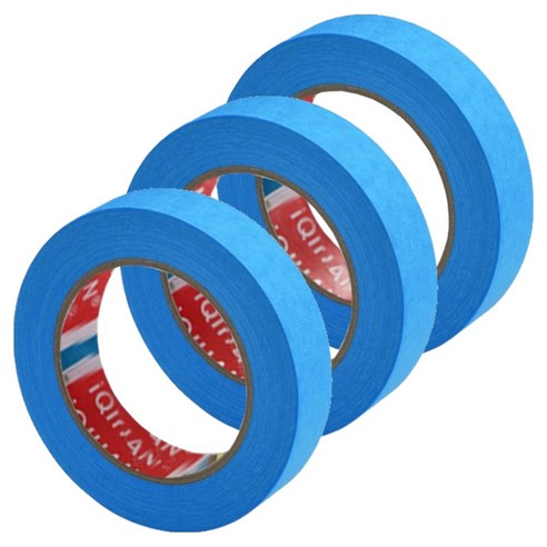다다 칼라 종이 디자인 마스킹 테이프 20mm x 15m, 블루, 3개