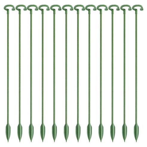 앙플랜트 오링 식물 화분 줄기 고정 지지대 59cm, 12개