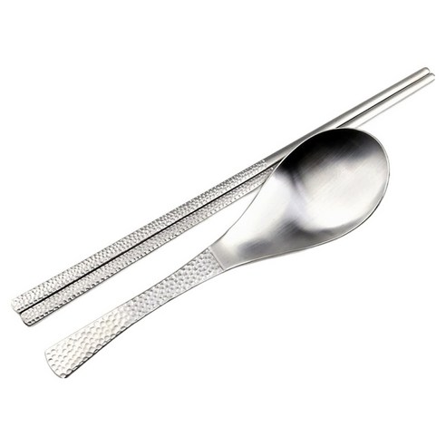 보겐 해머글로우 커트러리 우동 수저세트, 실버, 1세트, 우동스푼 + 젓가락