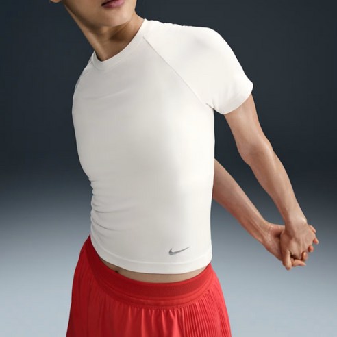 나이키 여성용 런 다운 드라이핏 반팔 탑