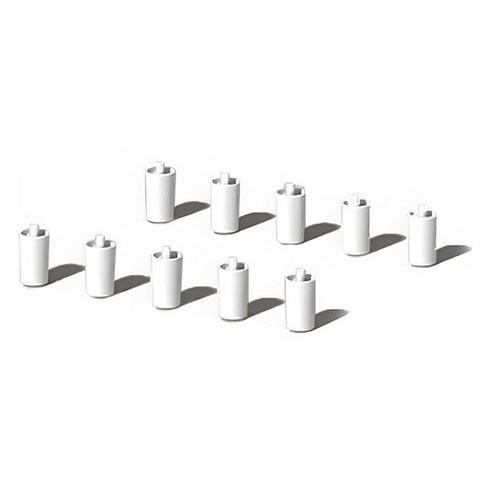 디클펫 반려동물 자동급식기 높이 조절 다리 5cm, 화이트, 10개