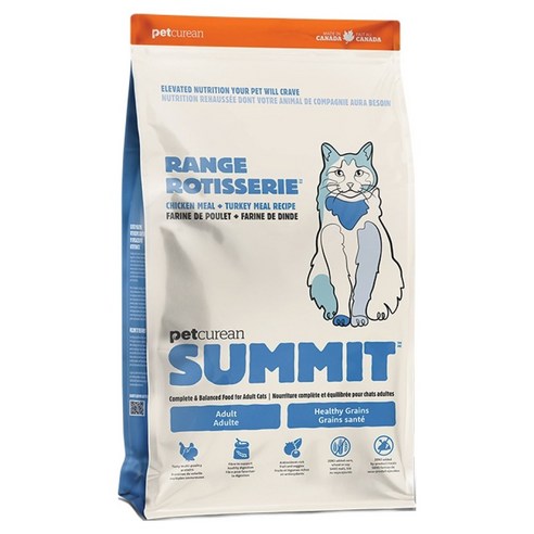 펫큐리안 어른 고양이 써밋 레인지 로티세리 레시피 건식사료, 1.36kg, 1개, 닭+칠면조