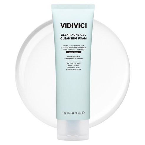 비디비치 클리어 아크네 젤 클렌징 폼, 120ml, 1개