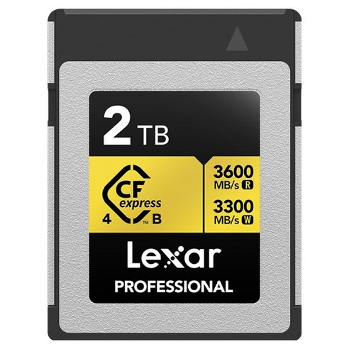 렉사 CFexpress Type B 4.0 GOLD 8K RAW 시네마 고속 메모리 카드, 1개, 2TB