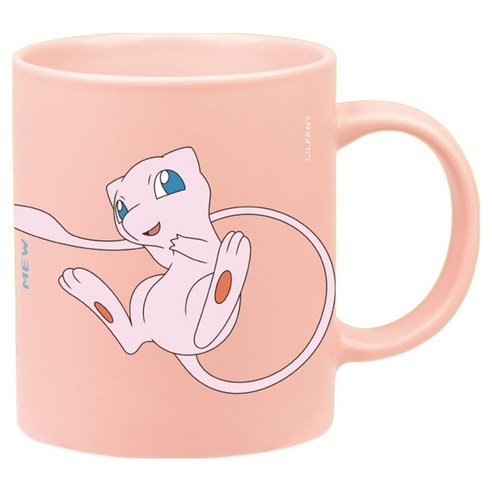 릴팡 포켓몬스터 카페 컬러 머그컵 340ml, 뮤, 1개